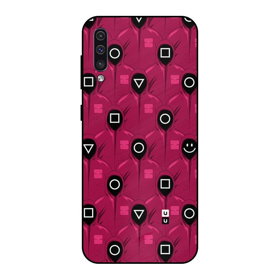 Squid Gamers Pattern Metal Back Case for Galaxy A30s