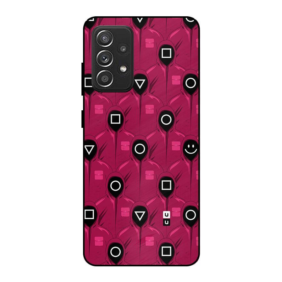 Squid Gamers Pattern Metal Back Case for Galaxy A52s 5G