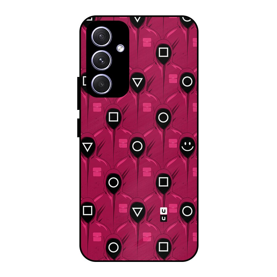 Squid Gamers Pattern Metal Back Case for Galaxy A54