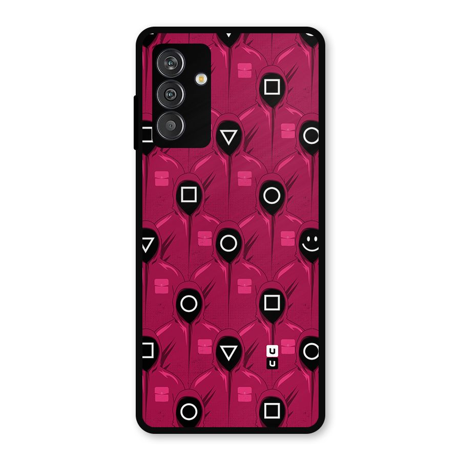 Squid Gamers Pattern Metal Back Case for Galaxy F13