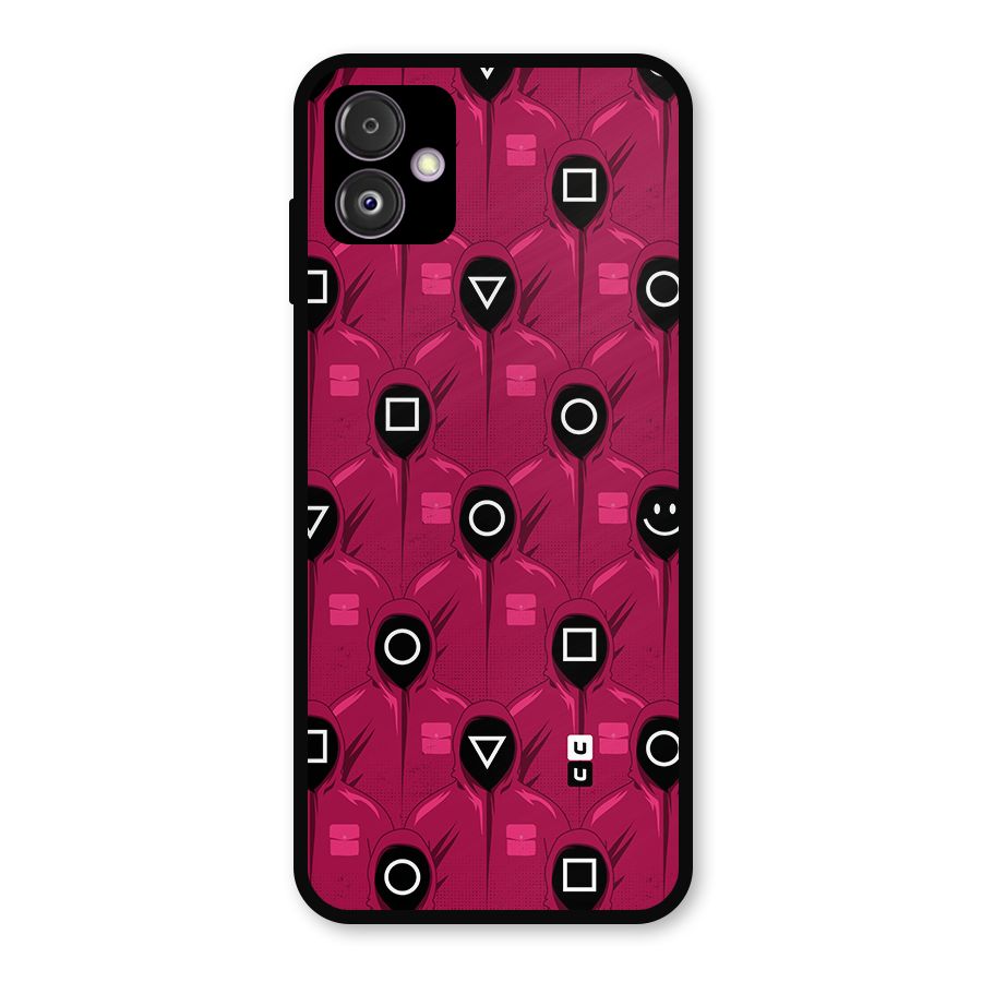 Squid Gamers Pattern Metal Back Case for Galaxy F14