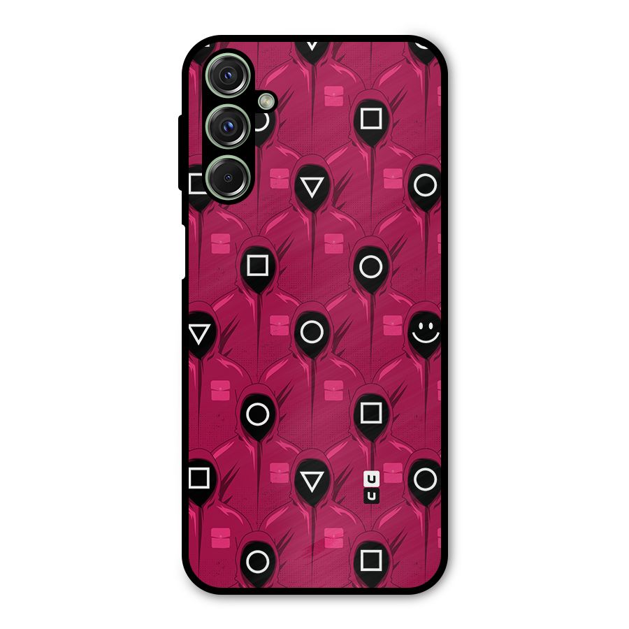 Squid Gamers Pattern Metal Back Case for Galaxy F34
