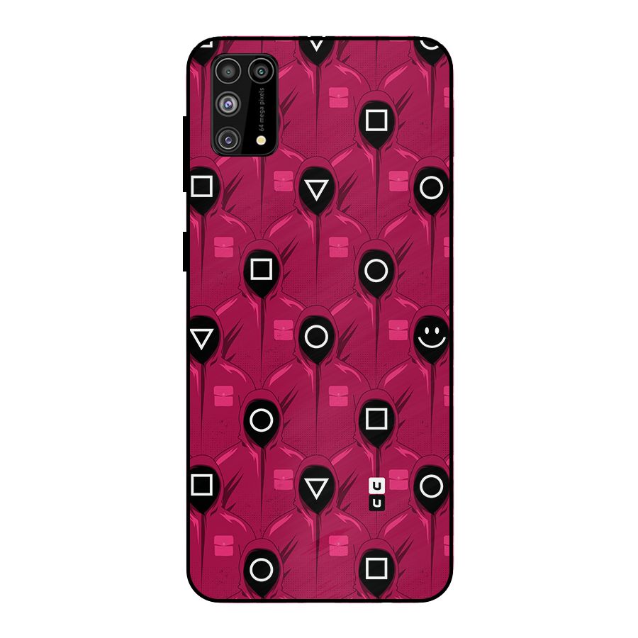 Squid Gamers Pattern Metal Back Case for Galaxy F41
