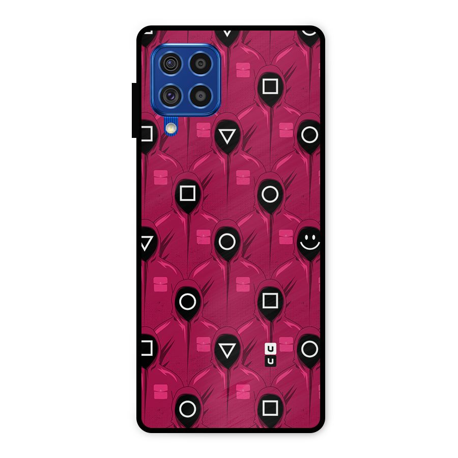Squid Gamers Pattern Metal Back Case for Galaxy F62