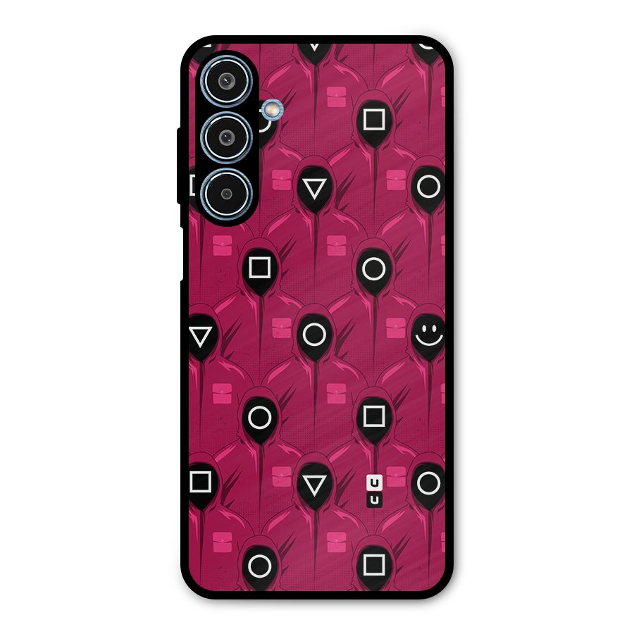 Squid Gamers Pattern Metal Back Case for Galaxy M35