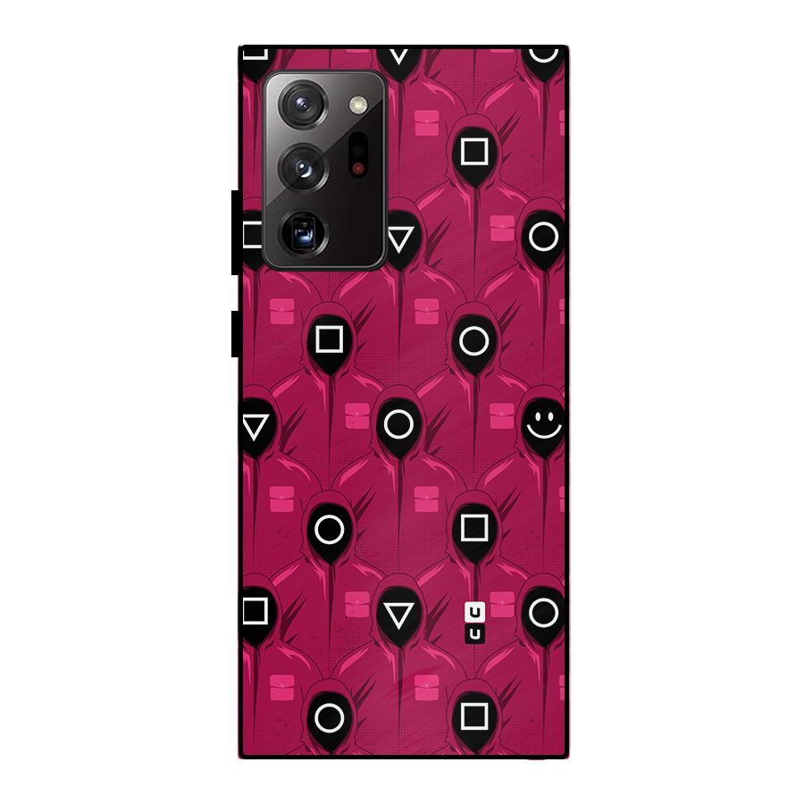 Squid Gamers Pattern Metal Back Case for Galaxy Note 20 Ultra
