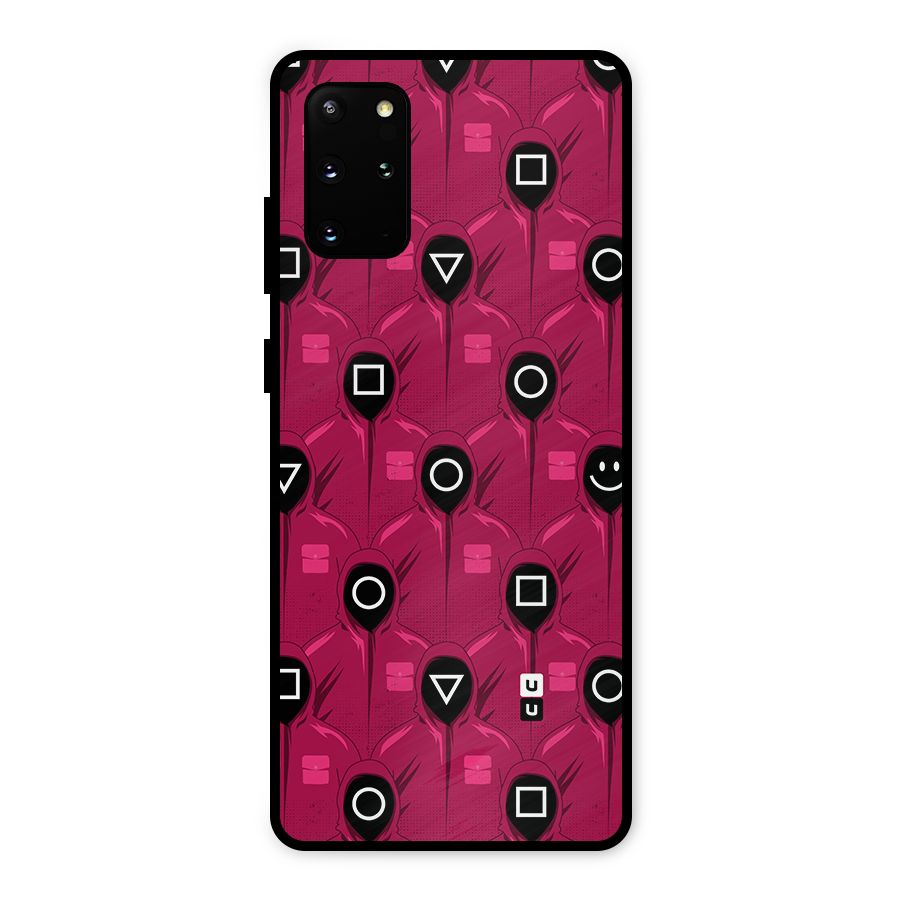 Squid Gamers Pattern Metal Back Case for Galaxy S20 Plus