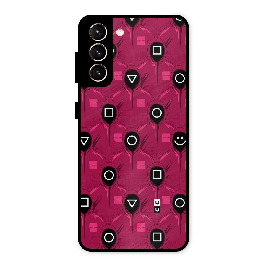 Squid Gamers Pattern Metal Back Case for Galaxy S21 5G