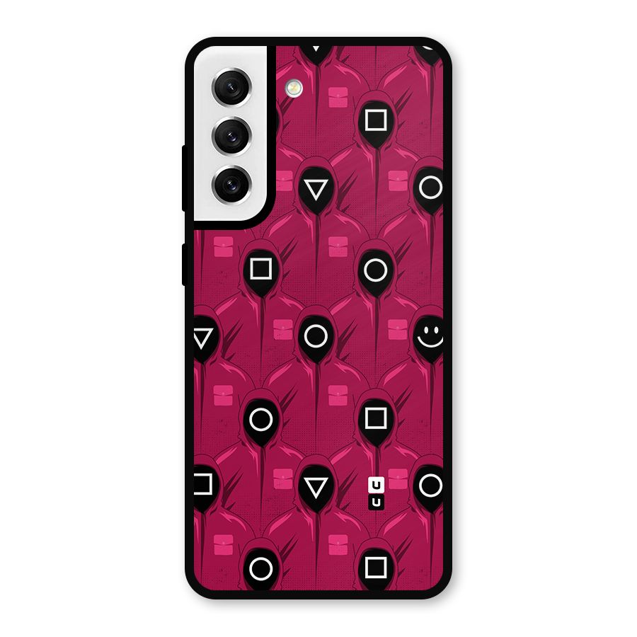Squid Gamers Pattern Metal Back Case for Galaxy S21 FE 5G