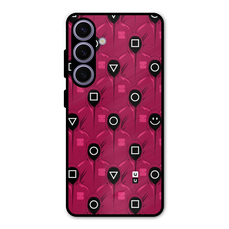 Squid Gamers Pattern Metal Back Case for Galaxy S24