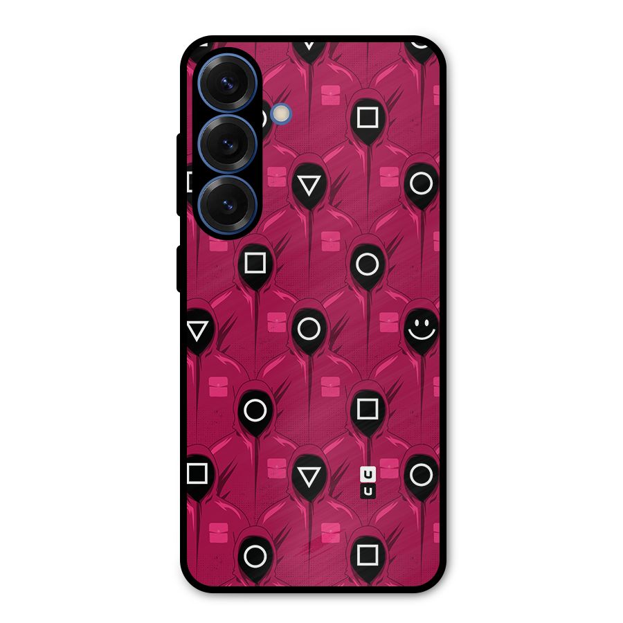 Squid Gamers Pattern Metal Back Case for Galaxy S25