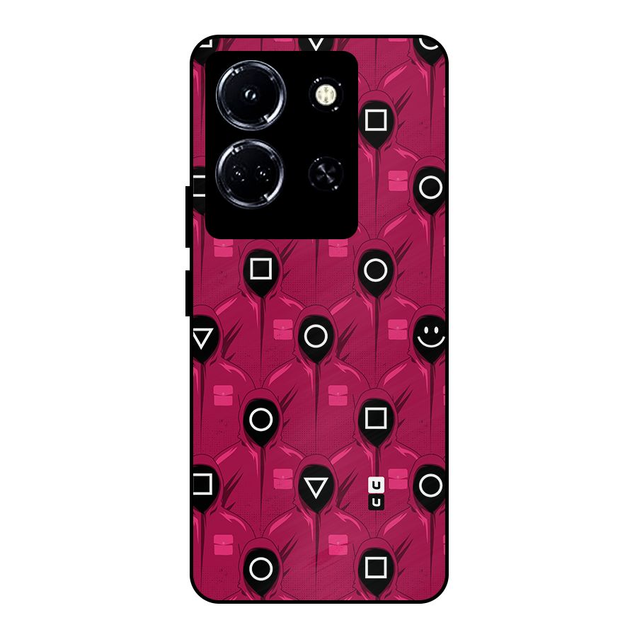 Squid Gamers Pattern Metal Back Case for Infinix Note 30 5G