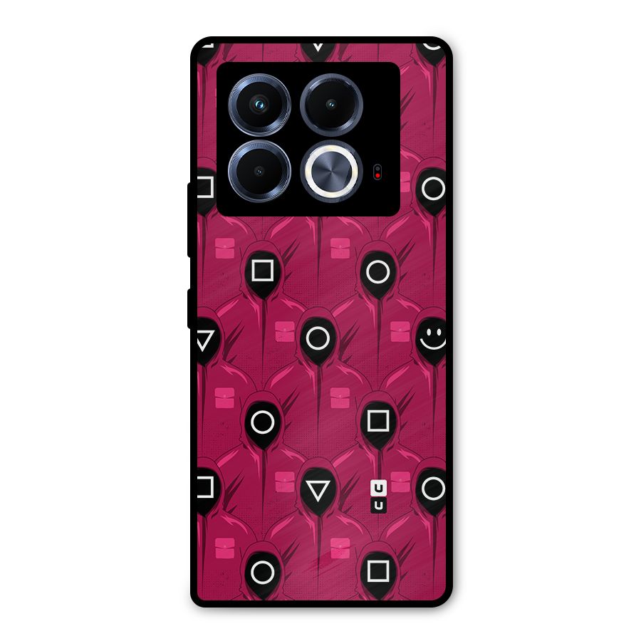 Squid Gamers Pattern Metal Back Case for Infinix Note 40 5G
