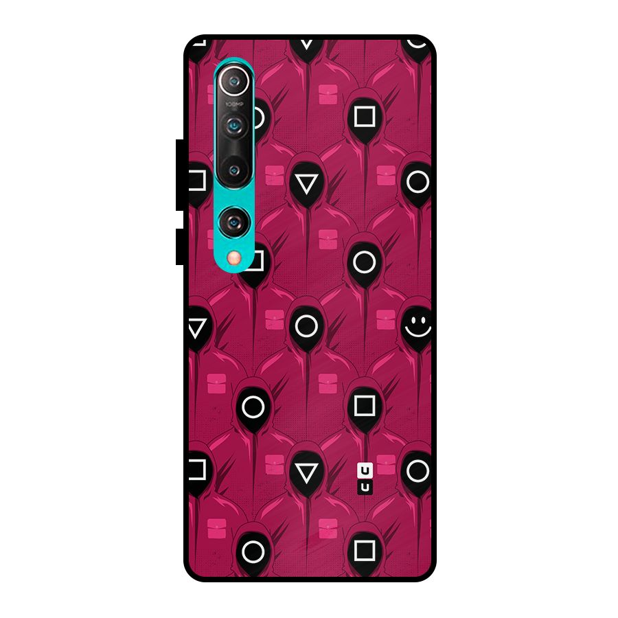 Squid Gamers Pattern Metal Back Case for Mi 10