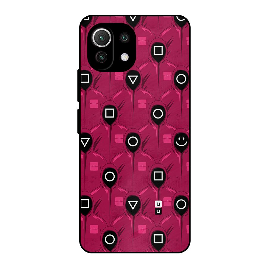 Squid Gamers Pattern Metal Back Case for Mi 11 Lite NE 5G