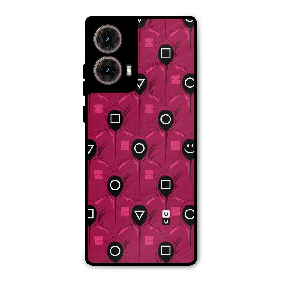 Squid Gamers Pattern Metal Back Case for Moto G85