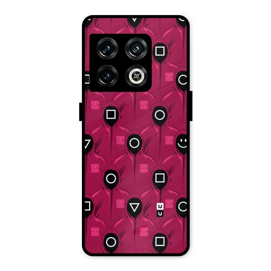 Squid Gamers Pattern Metal Back Case for OnePlus 10 Pro 5G
