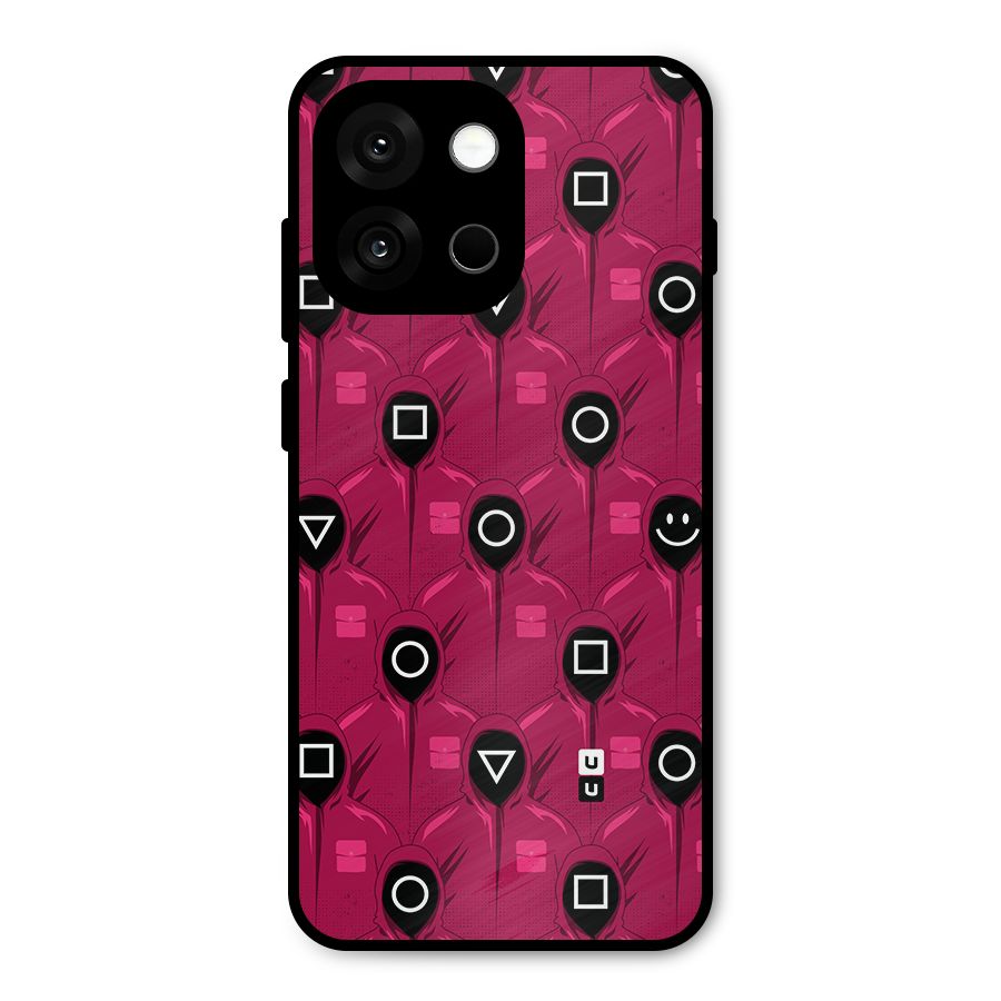 Squid Gamers Pattern Metal Back Case for OnePlus 13s