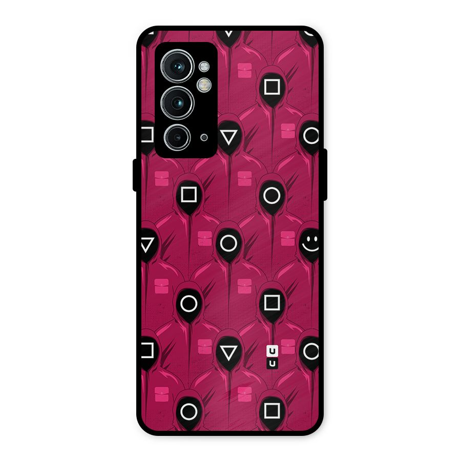 Squid Gamers Pattern Metal Back Case for OnePlus 9RT 5G