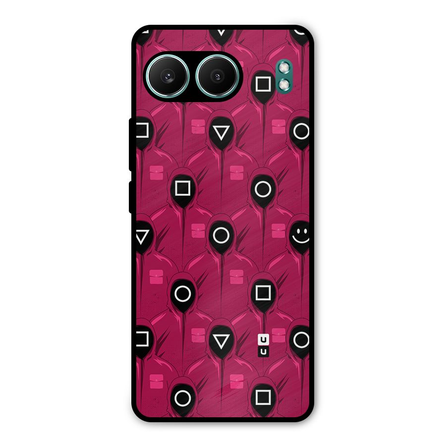 Squid Gamers Pattern Metal Back Case for OnePlus Nord 4