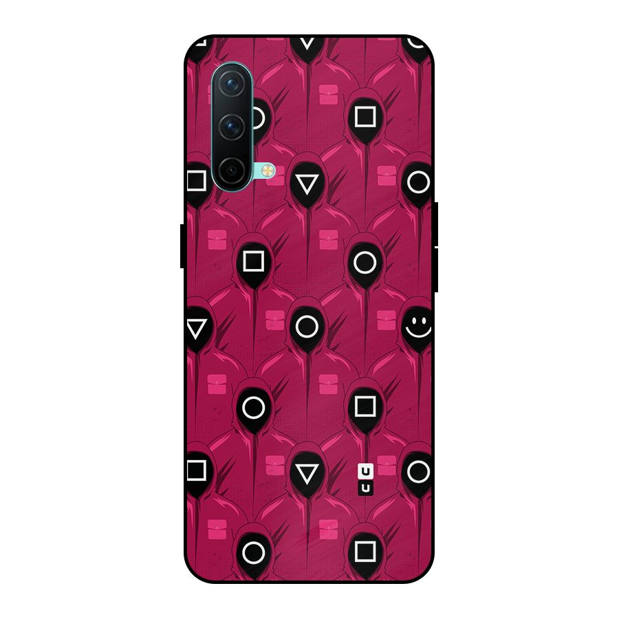 Squid Gamers Pattern Metal Back Case for OnePlus Nord CE 5G