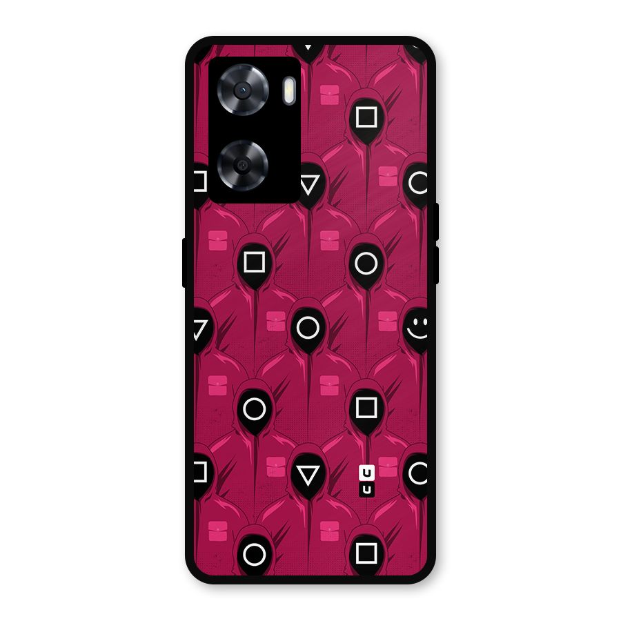 Squid Gamers Pattern Metal Back Case for OnePlus Nord N20 SE