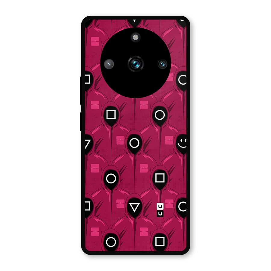Squid Gamers Pattern Metal Back Case for Realme 11 Pro Plus