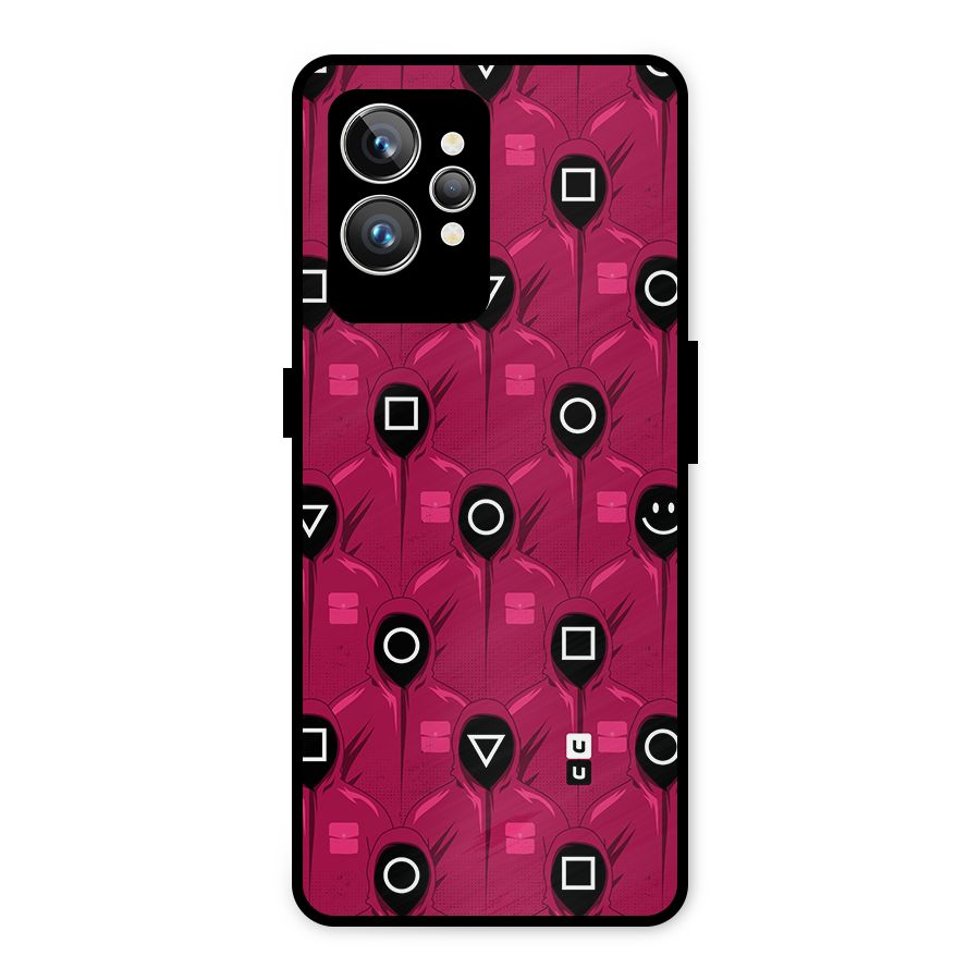 Squid Gamers Pattern Metal Back Case for Realme GT2 Pro