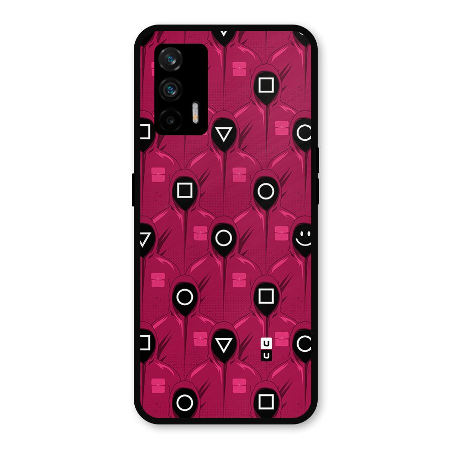 Squid Gamers Pattern Metal Back Case for Realme GT 5G