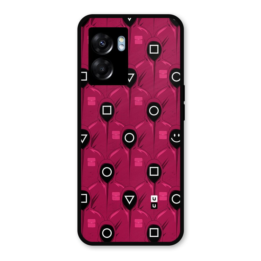 Squid Gamers Pattern Metal Back Case for Realme Narzo 50 5G