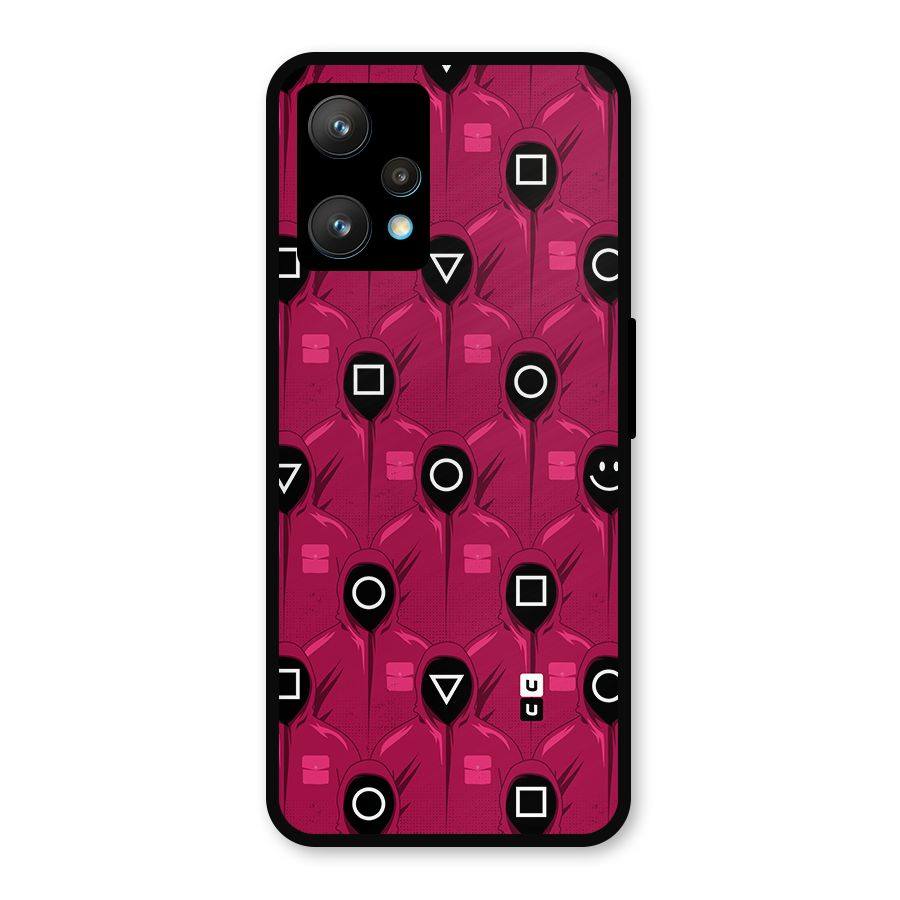 Squid Gamers Pattern Metal Back Case for Realme Narzo 50 Pro