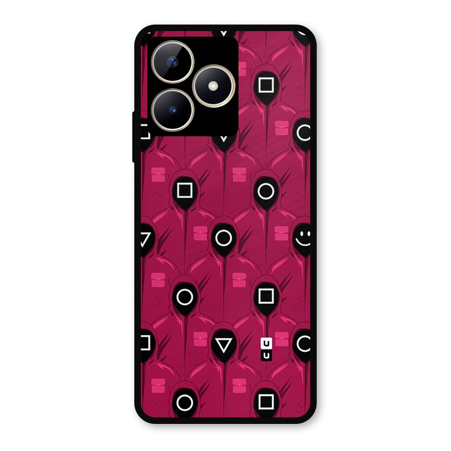 Squid Gamers Pattern Metal Back Case for Realme Narzo N53