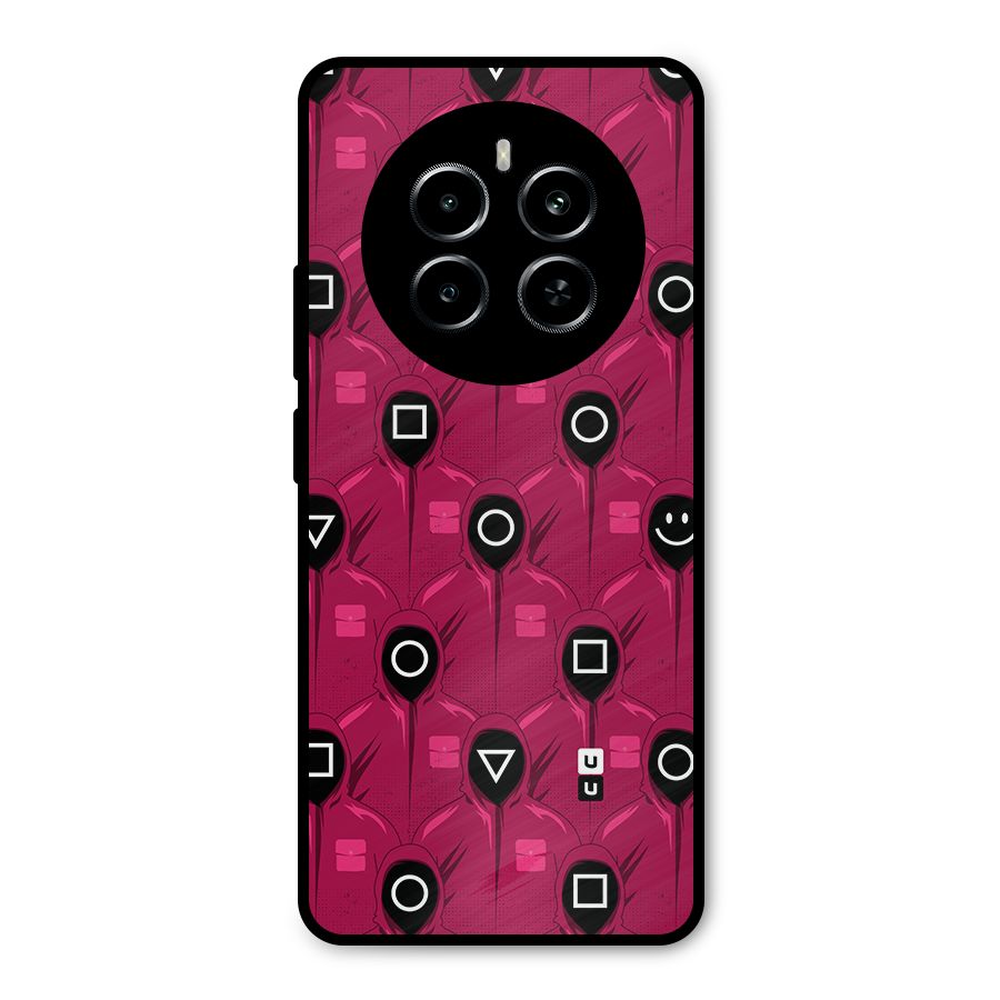 Squid Gamers Pattern Metal Back Case for Realme P1