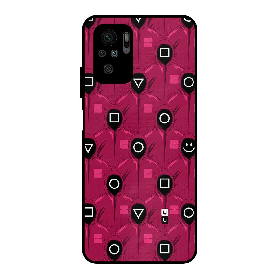 Squid Gamers Pattern Metal Back Case for Redmi Note 11 SE