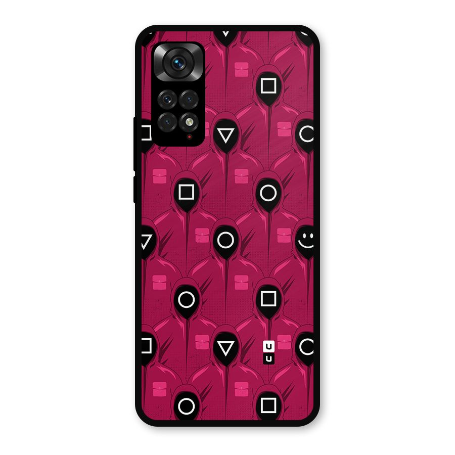 Squid Gamers Pattern Metal Back Case for Redmi Note 11s