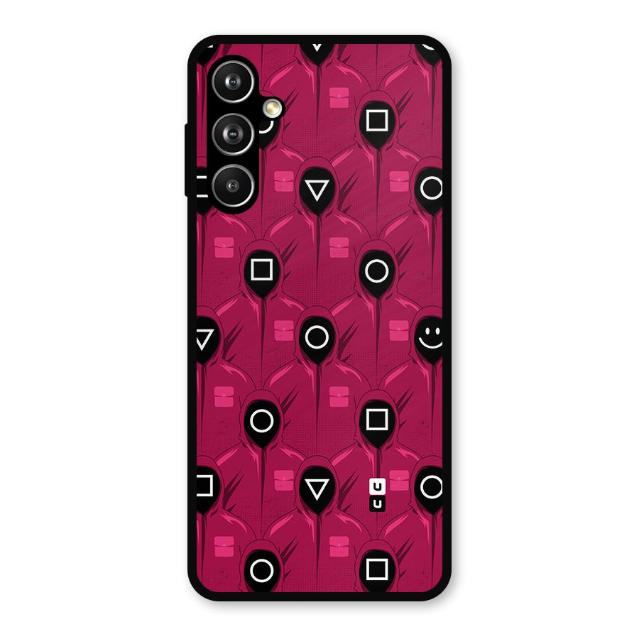 Squid Gamers Pattern Metal Back Case for Samsung Galaxy M54