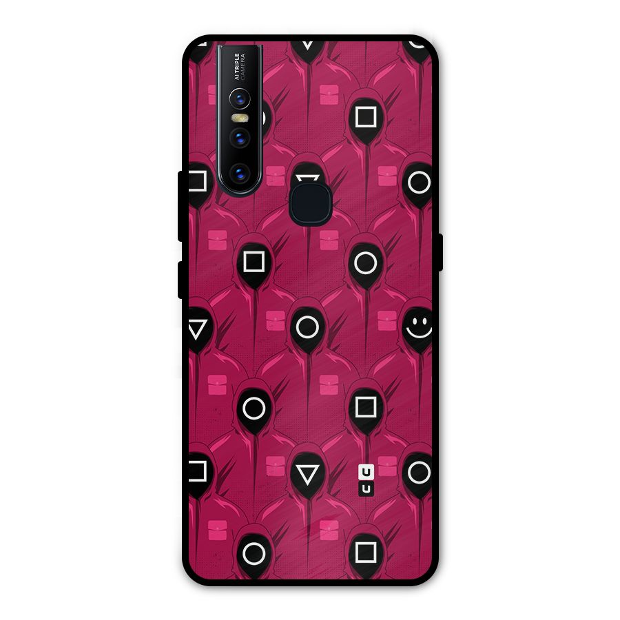 Squid Gamers Pattern Metal Back Case for Vivo V15