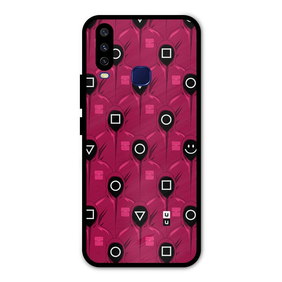 Squid Gamers Pattern Metal Back Case for Vivo V17
