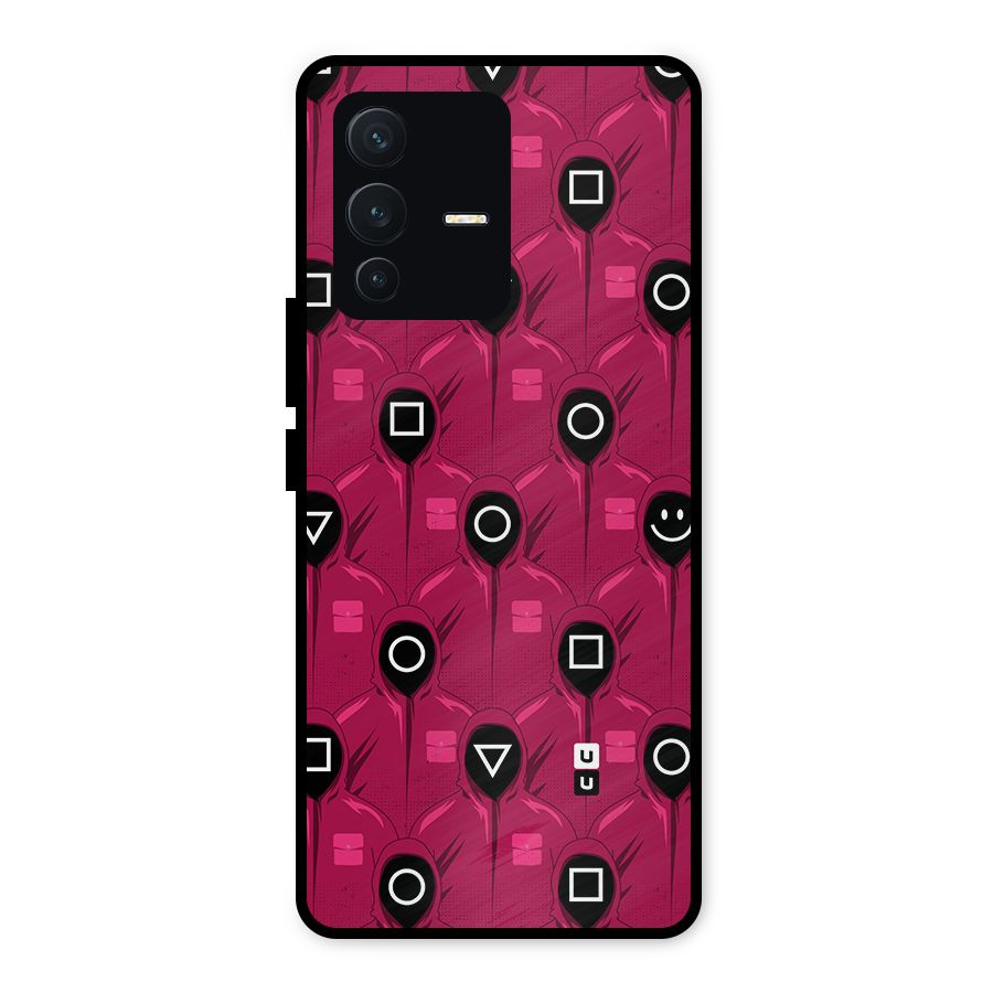 Squid Gamers Pattern Metal Back Case for Vivo V23 5G