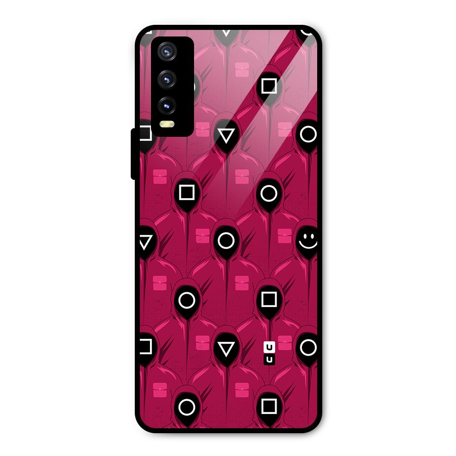 Squid Gamers Pattern Metal Back Case for Vivo Y20 2021