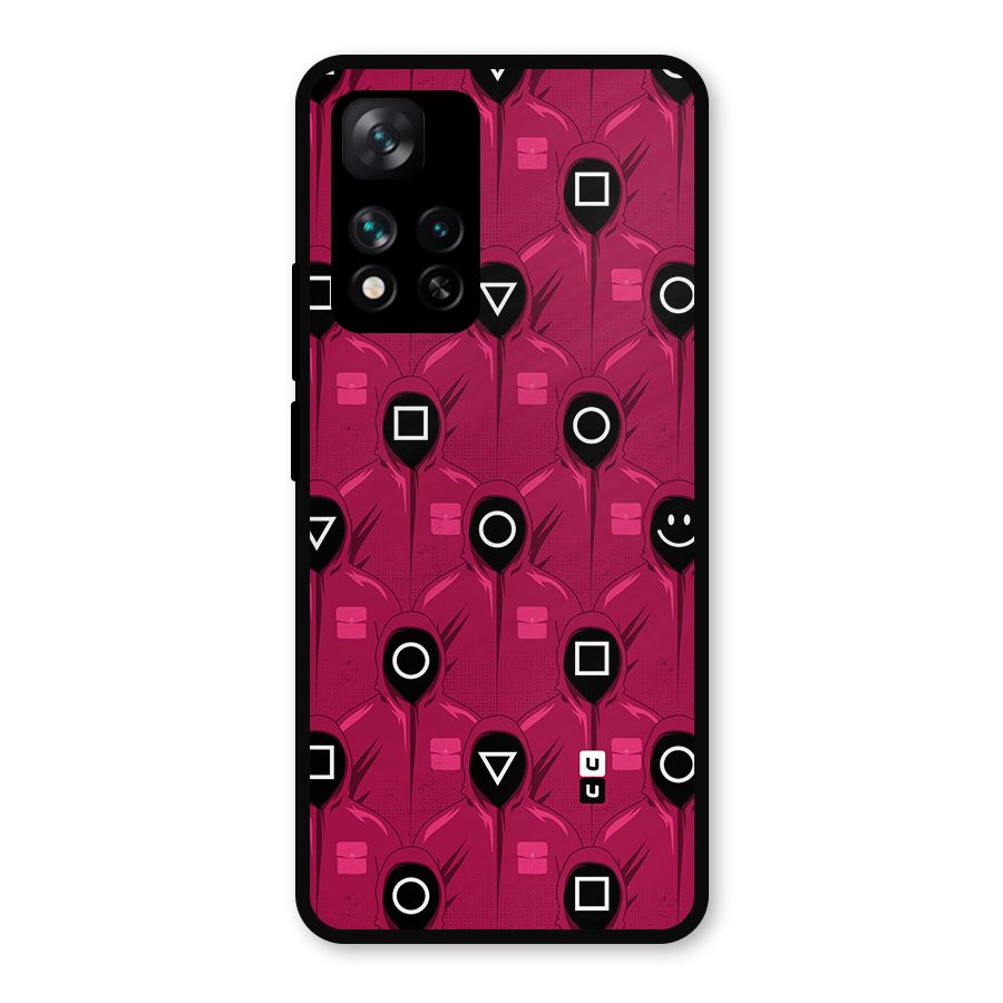 Squid Gamers Pattern Metal Back Case for Xiaomi 11i Hypercharge 5G