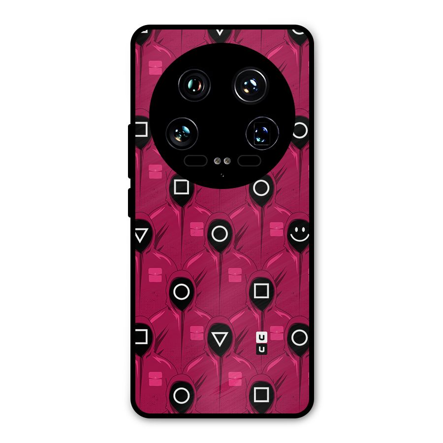 Squid Gamers Pattern Metal Back Case for Xiaomi 14 Ultra