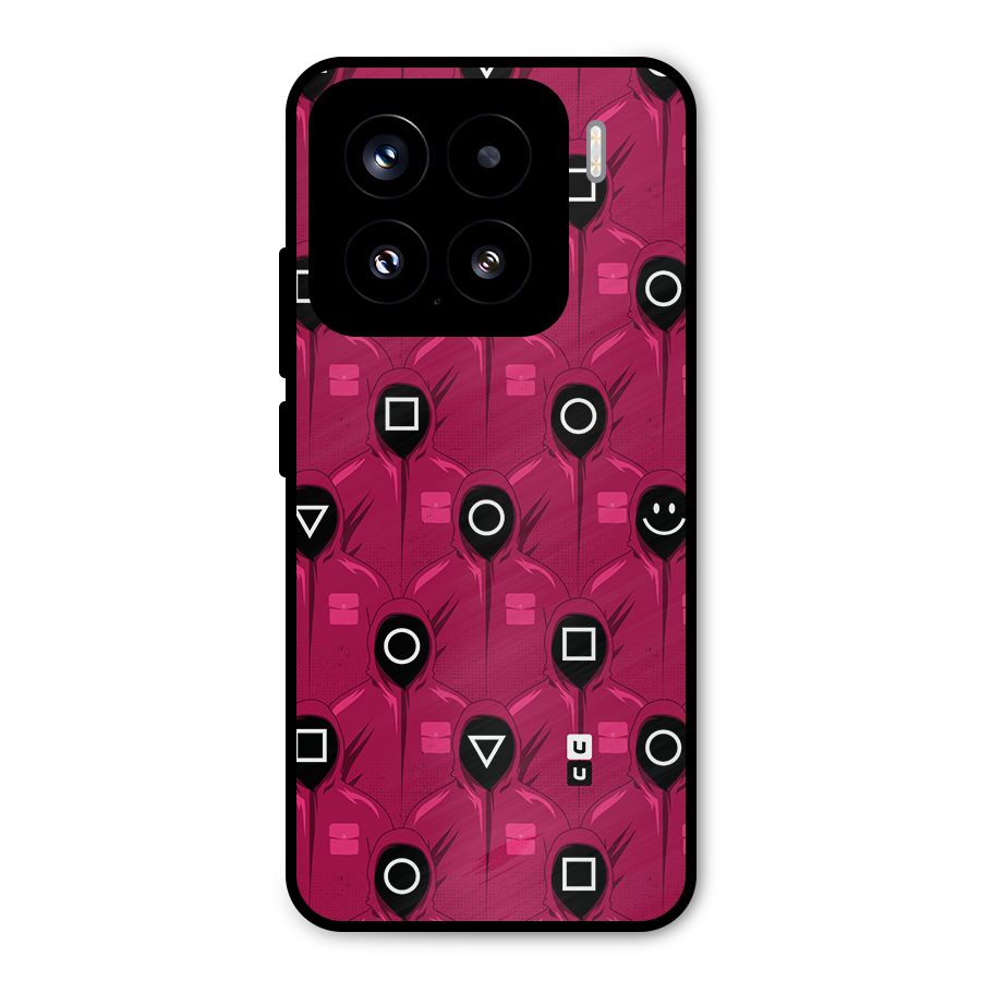 Squid Gamers Pattern Metal Back Case for Xiaomi 15