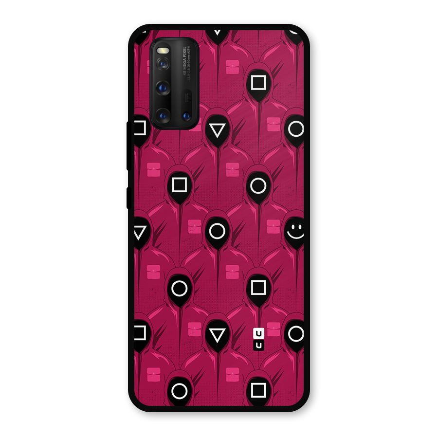 Squid Gamers Pattern Metal Back Case for iQOO 3