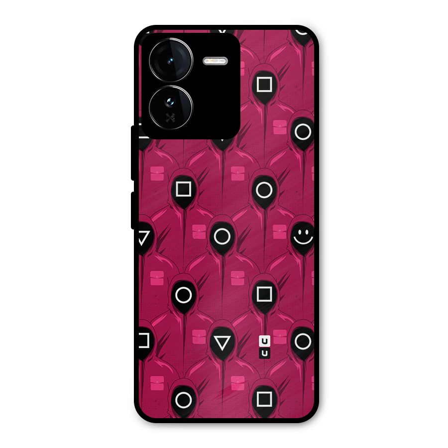 Squid Gamers Pattern Metal Back Case for iQOO Z9