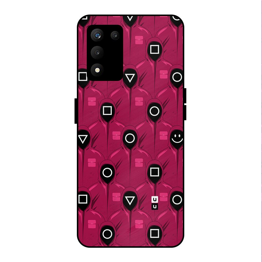 Squid Gamers Pattern Metal Back Case for realme 9 5G SE