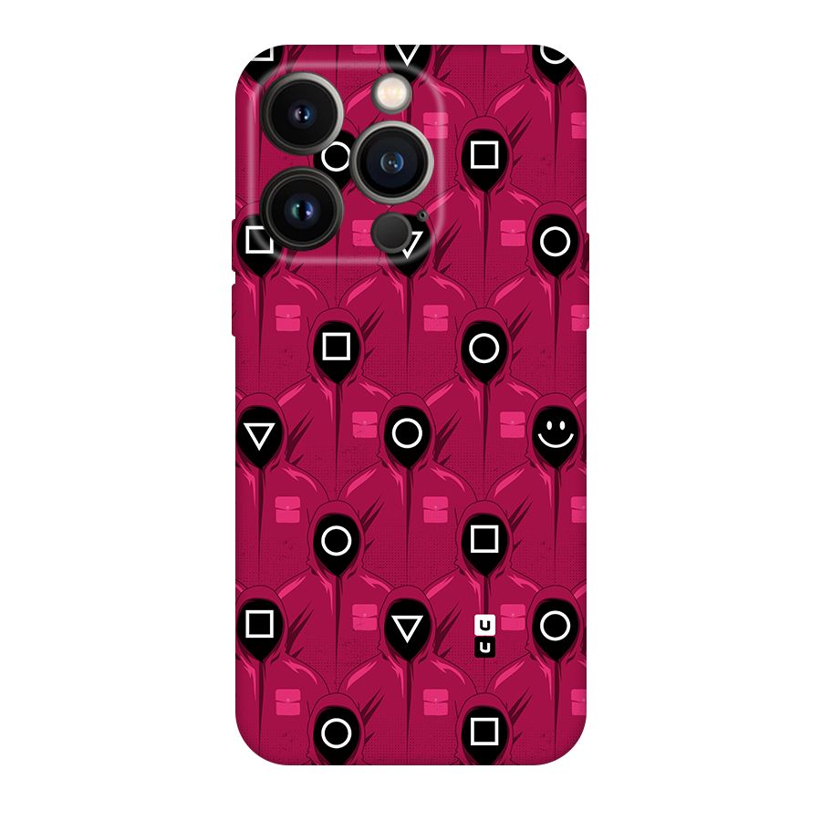 Squid Gamers Pattern Original Polycarbonate Back Case for iPhone 14 Pro