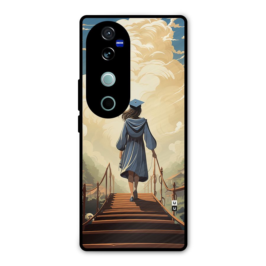 Stair Of Success Metal Back Case for Vivo V40 Pro