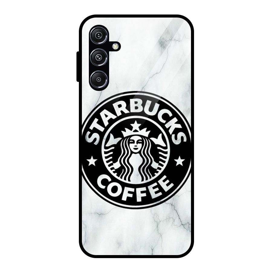 StarBuck Marble Glass Back Case for Galaxy M34 5G