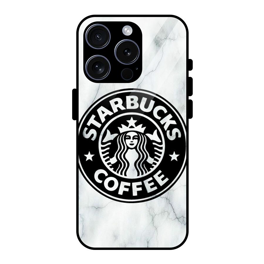 StarBuck Marble Glass Back Case for iPhone 15 Pro